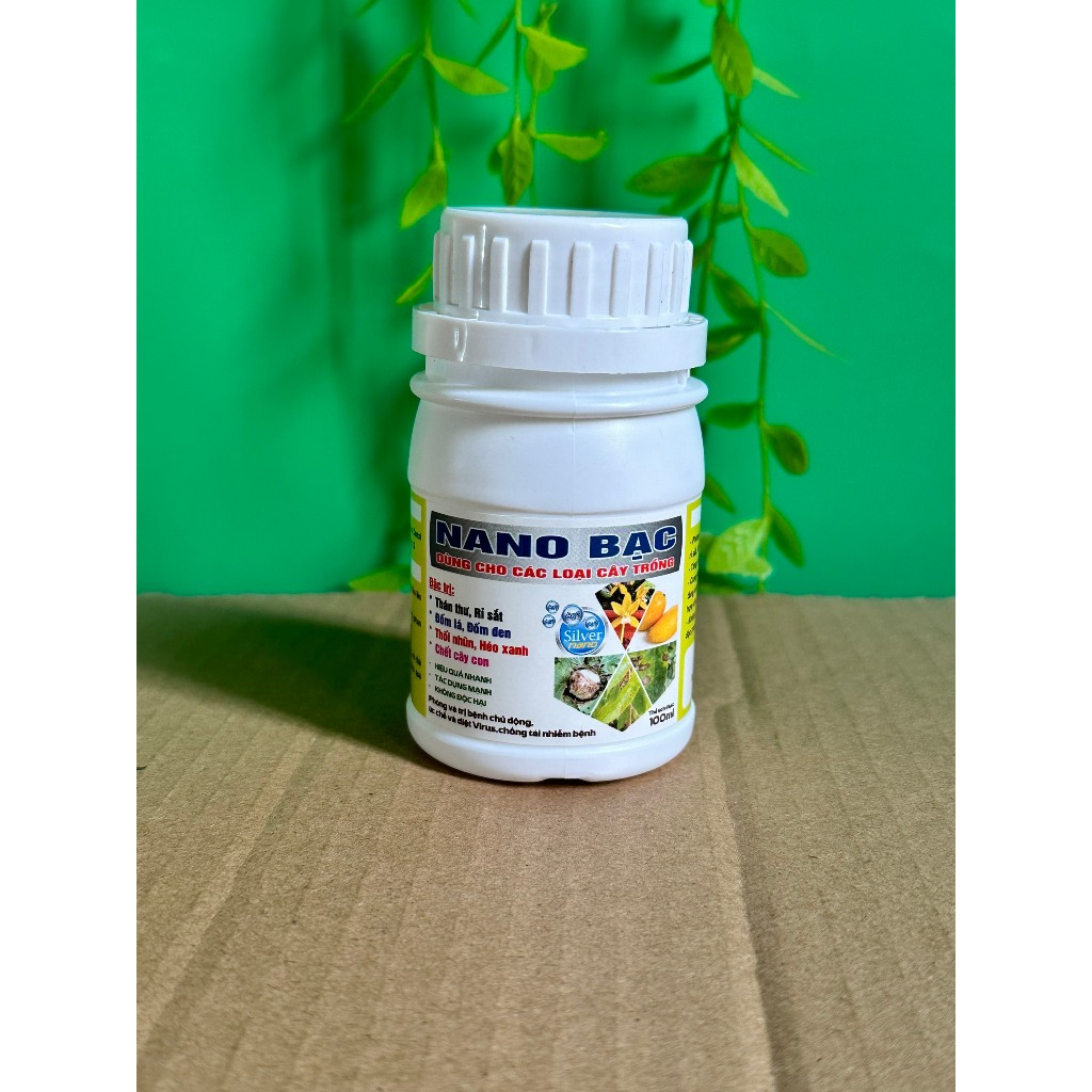 chế phẩm sát khuẩn phòng trừ nấm bệnh nano bạc trên hoa lan cây cảnh