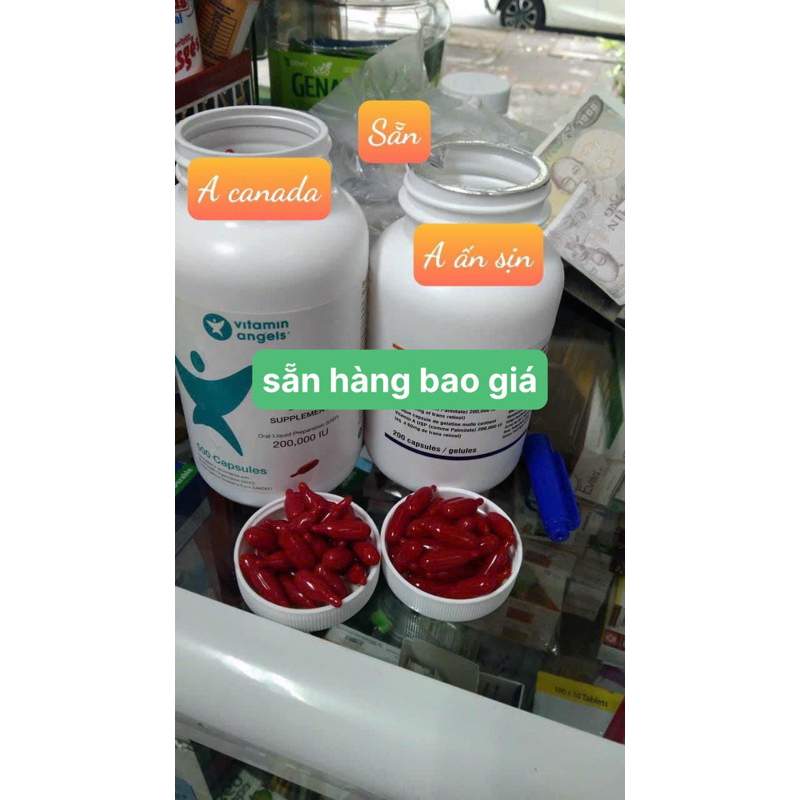 Vitamin a ấn sịn sỉ cả lọ 200 viên