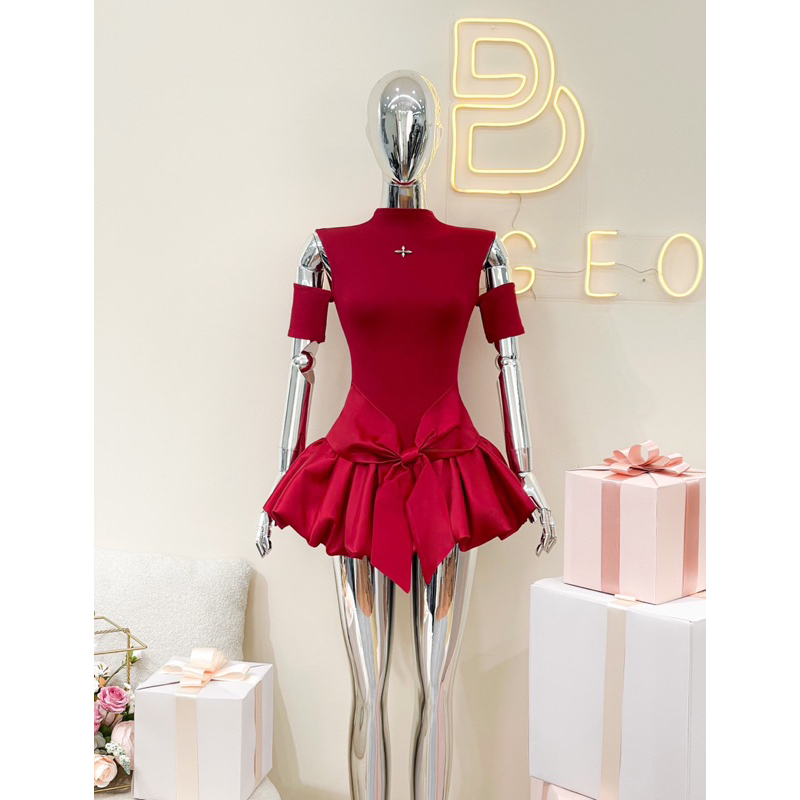 Set Áo Thun Bozip Chân Váy Xoè TKCC BAGEO