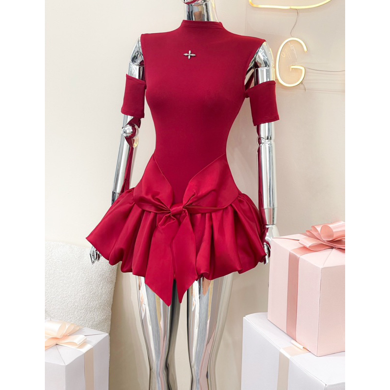 Set Áo Thun Bozip Chân Váy Xoè TKCC BAGEO