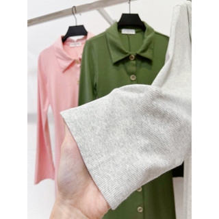 AfterBefore | Đầm thun gân cotton nhiều màu