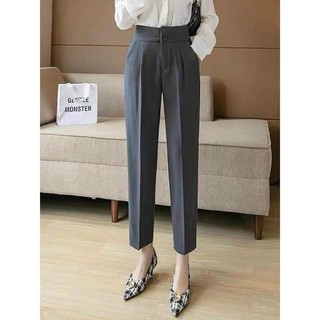 Quần baggy công sở cạp cao 2 cúc