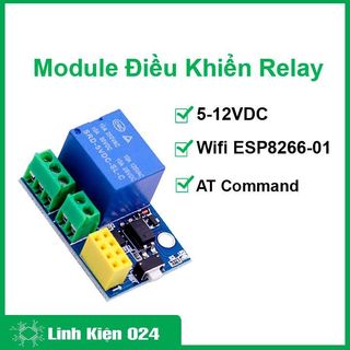 Module điều khiển Relay 5-12VDC bằng Wifi ESP8266 - 01