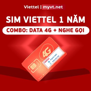 [1 năm] Sim Viettel nghe gọi + vào mạng cả năm V90B, V120B, V150B, V160B, V180B, V200B