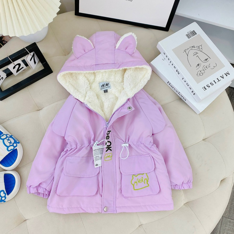 Áo phao tai thỏ trần bông WILL BE bé gái