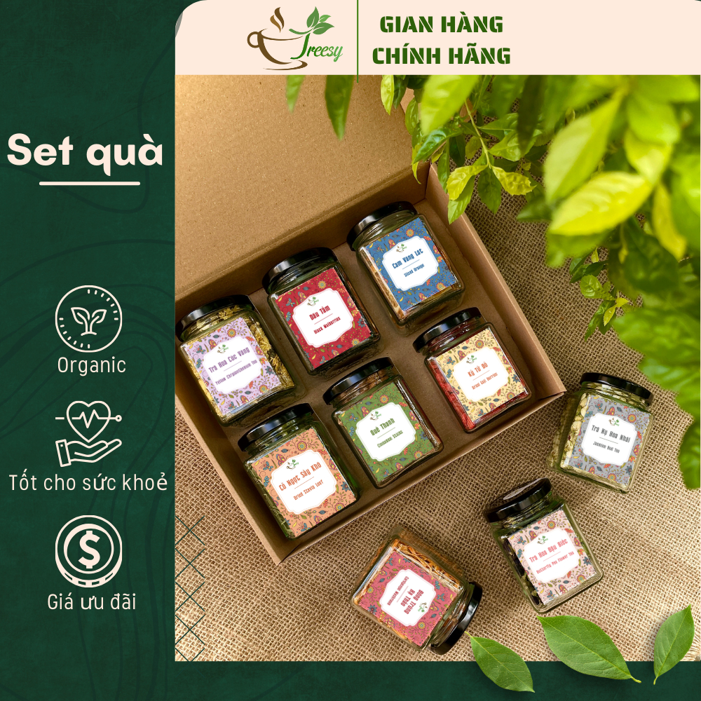 Set Trà (kèm hộp) làm quà tặng những người thương yêu - Quà Tết, Quà 20/10, Quà 20/11, Quà 8/3, Giáng sinh
