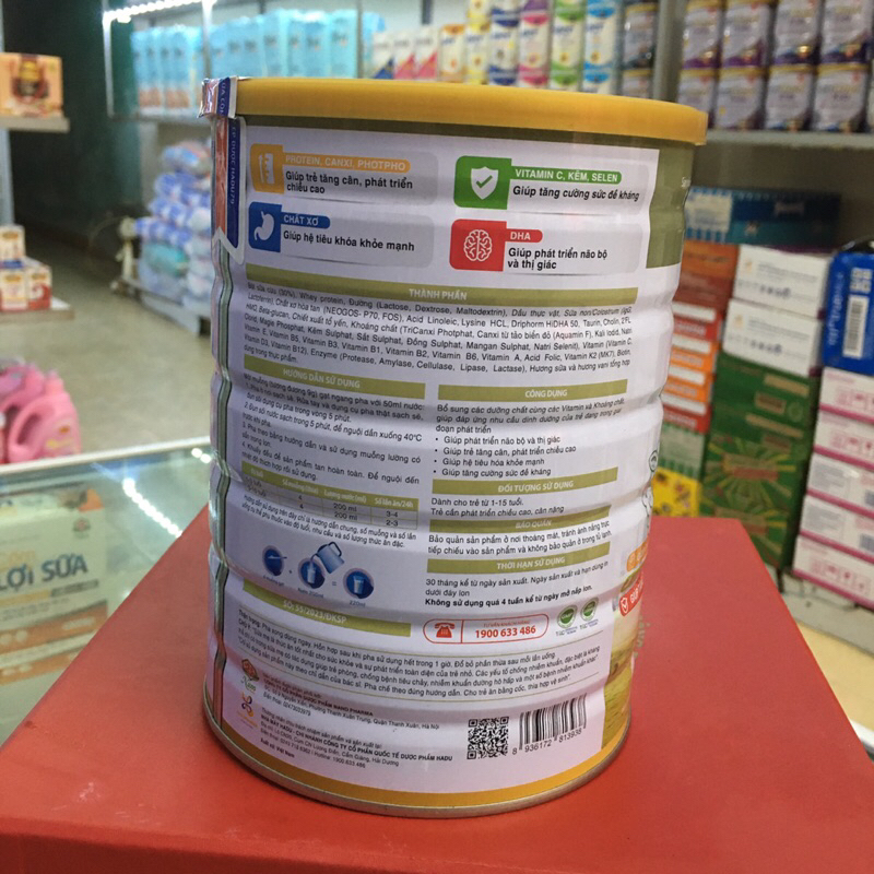 Sữa Cừu NaNo IQ Sheep Milk A+. Sữa Dinh Dưỡng Cao Cấp cho trẻ 1-15 tuổi - Lon 800g/ 400g