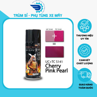 Sơn xịt chính hãng samurai- dòng sơn chuyên dùng cho xe máy-sơn kurobushi ucs141-màu hồng cherry nổi bật