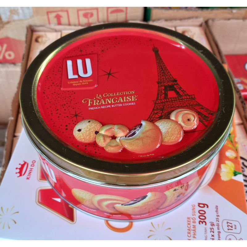 Bánh Quy Bơ Thập Cẩm LU hộp 180gam