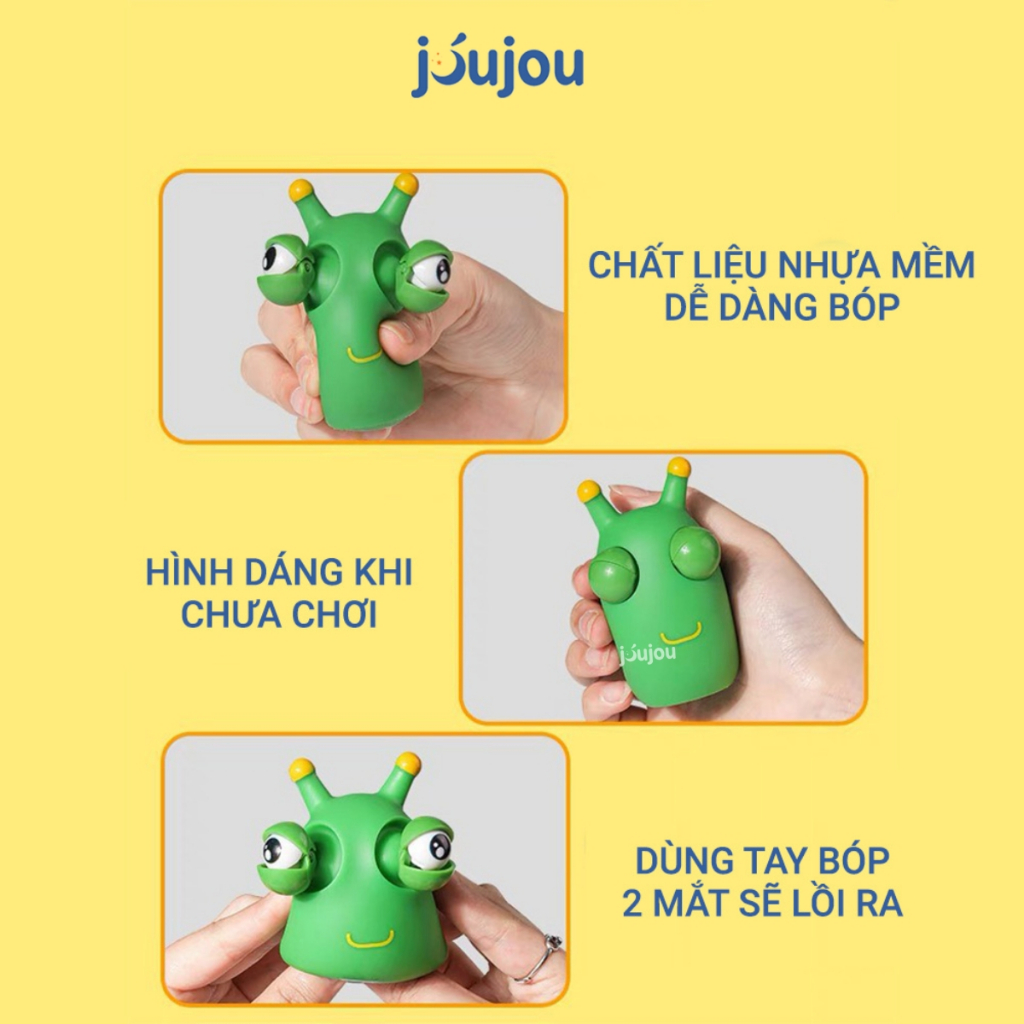 Đồ chơi Squishy nắn bóp đàn hồi giảm stress Jujou, chất liệu nhựa mềm dẻo an toàn cao cấp, đa dạng mẫu mã lựa chọn