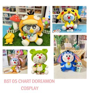 File PDF Bộ Sưu tập 05 chart móc len Doreamon Cosplay  nhân vật chi tiết, dễ thực hiện
