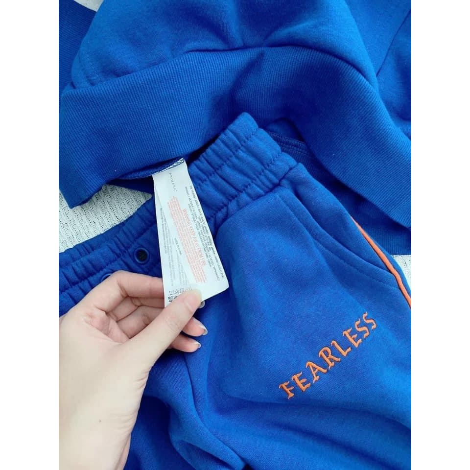 Bộ nỉ hoodie cho bé dư xịn