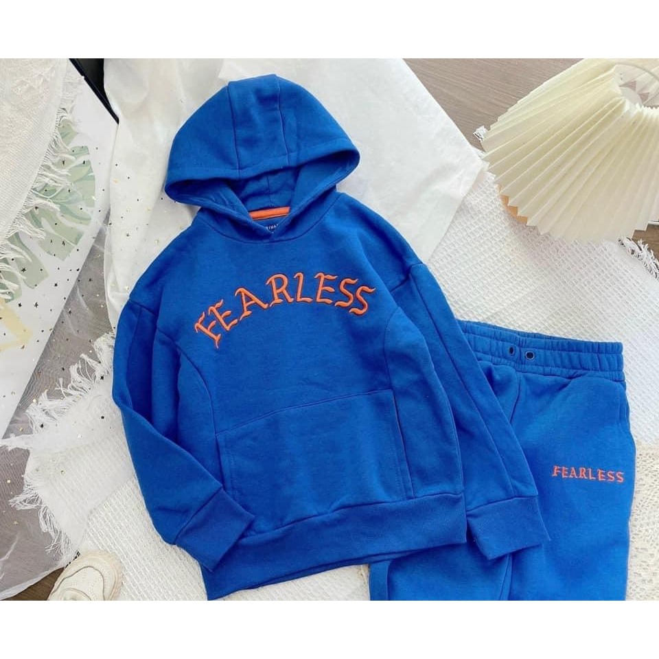 Bộ nỉ hoodie cho bé dư xịn
