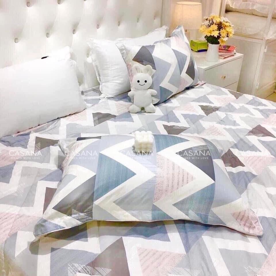 Chăn ga gối cotton 100%, cotton living LAMIDO hoạ tiết hoa nhí vintage đủ size 1m2, 1m4, 1m6, 1m8, 2m