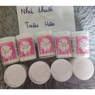 Tăm bông cao cấp Misu trẻ em bịch 100 que và lọ 200 que