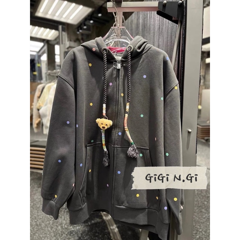 Áo khoác nỉ 13DE MAZO chấm màu