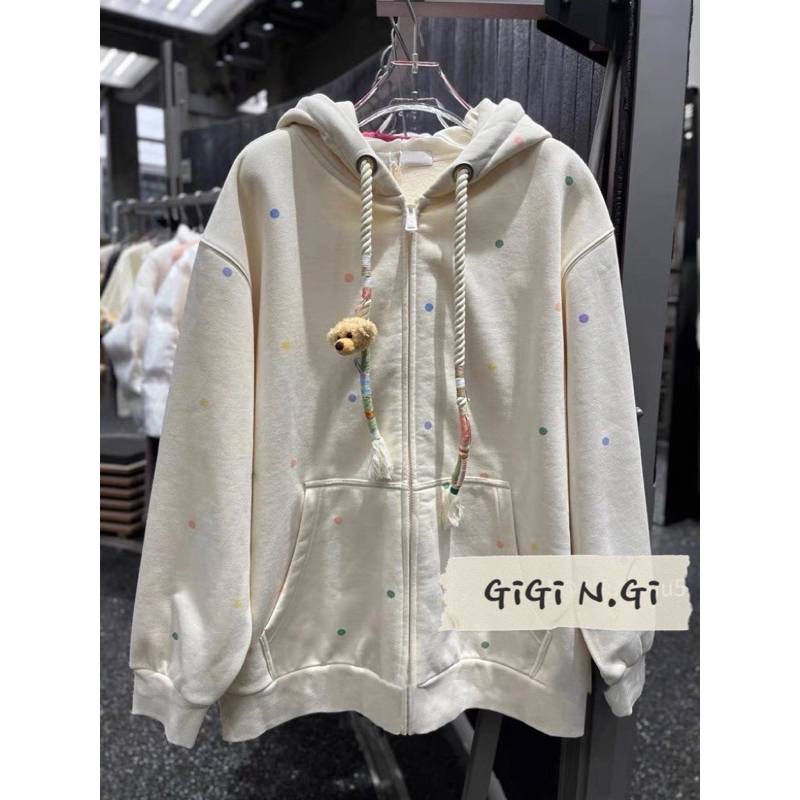 Áo khoác nỉ 13DE MAZO chấm màu