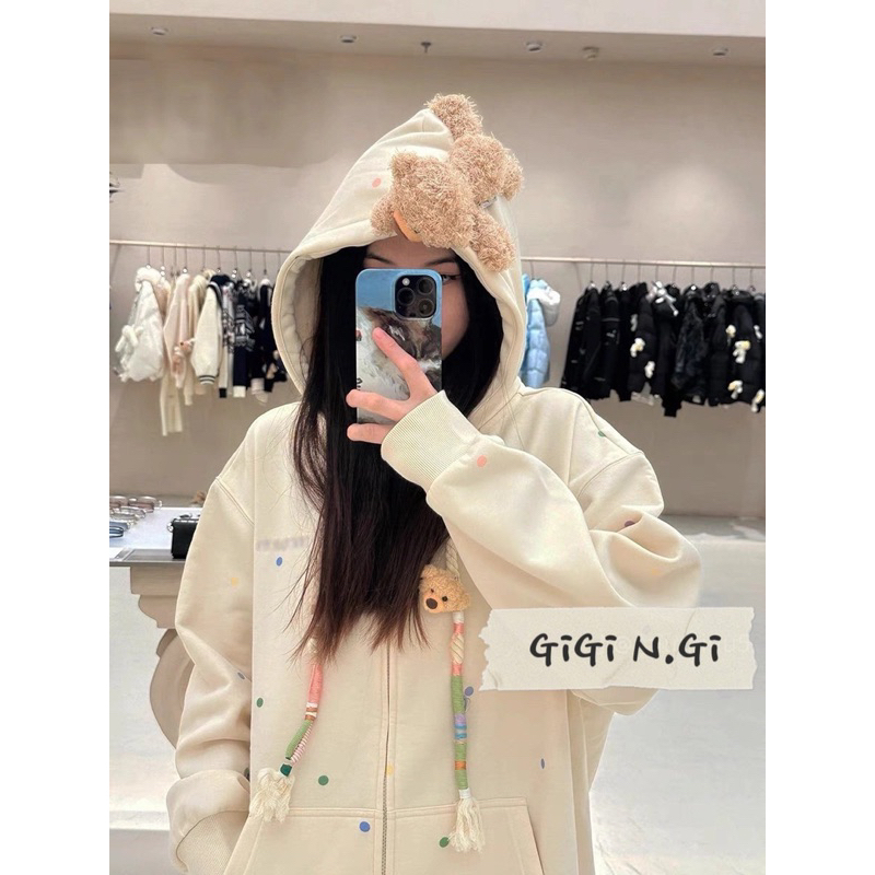 Áo khoác nỉ 13DE MAZO chấm màu