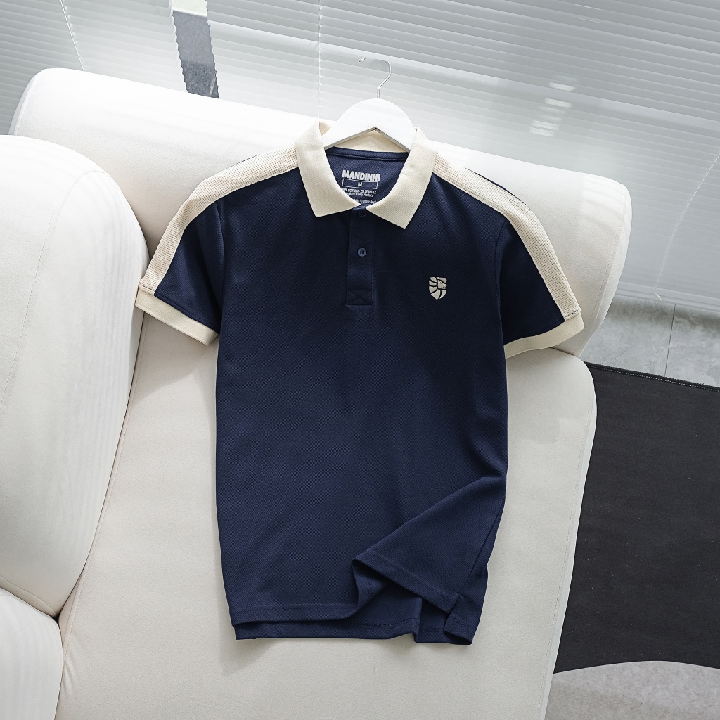 Áo thun polo nam Raplion vải cotton Pique cao cấp, chuẩn form, năng động, thanh lịch - MANDINNI