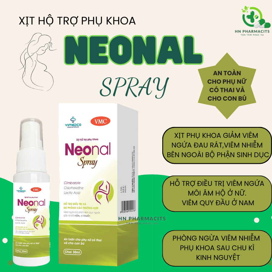Xịt hỗ trợ PHỤ KHOA (30ML) giảm viêm nấm ngứa an toàn cho phụ nữ có thai và cho con bú