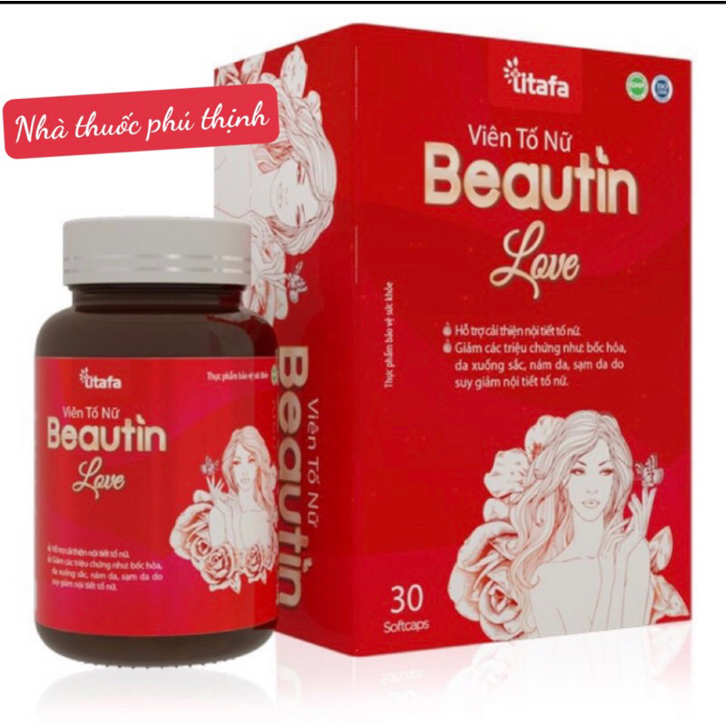 ✅(chính hãng)Viên tố nữ Beautin love, đẹp da, giảm khô hạn, date xa