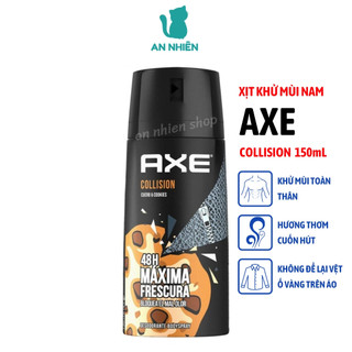 Xịt nước hoa khử mùi toàn thân nam AXE Collision 150ml
