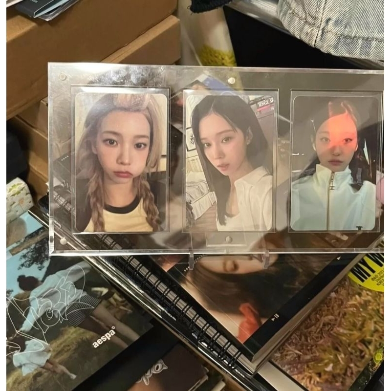 Ảnh album photocard nguyên seal Aespa Barnes Noble trading Spicy My World Intro Drama SMCU Savage digipack Drama Scene