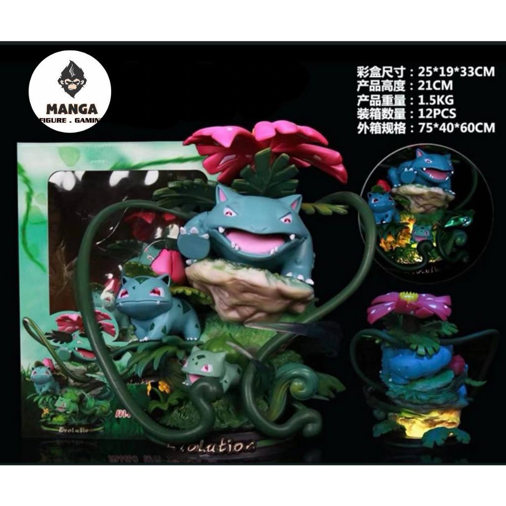  MÔ HÌNH POKEMON BULBASAUR - mô hình nobrand