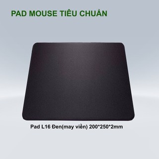 Miếng lót chuột l16, s16, m2 đen may viền