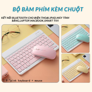 Combo Phím Chuột Máy Tính Bluetooth Mini