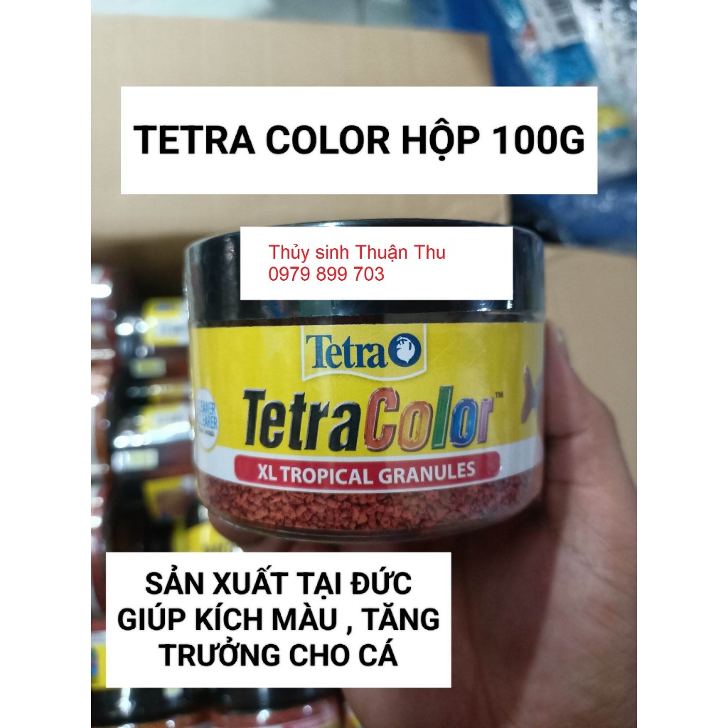 Thức ăn kích màu cá Tetra Color ( nguyên hộp 100g)