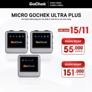 Thiết bị thu âm chuyên nghiệp Gochek tích hợp sử dụng đa thiết bị đa chức năng, Mic thu âm không dây Gochek Ultra Plus
