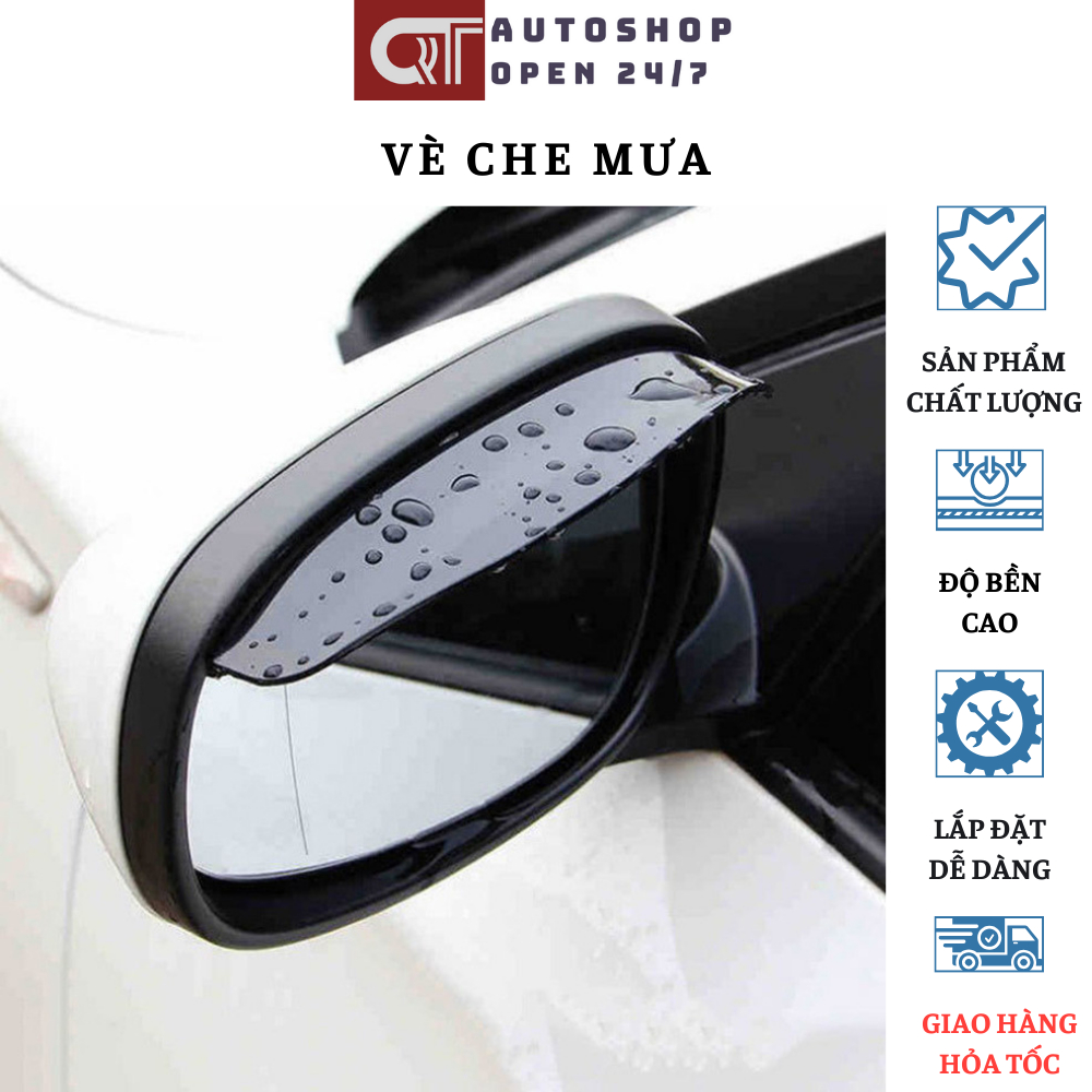 Vè che mưa gương chiếu hậu QT Auto247