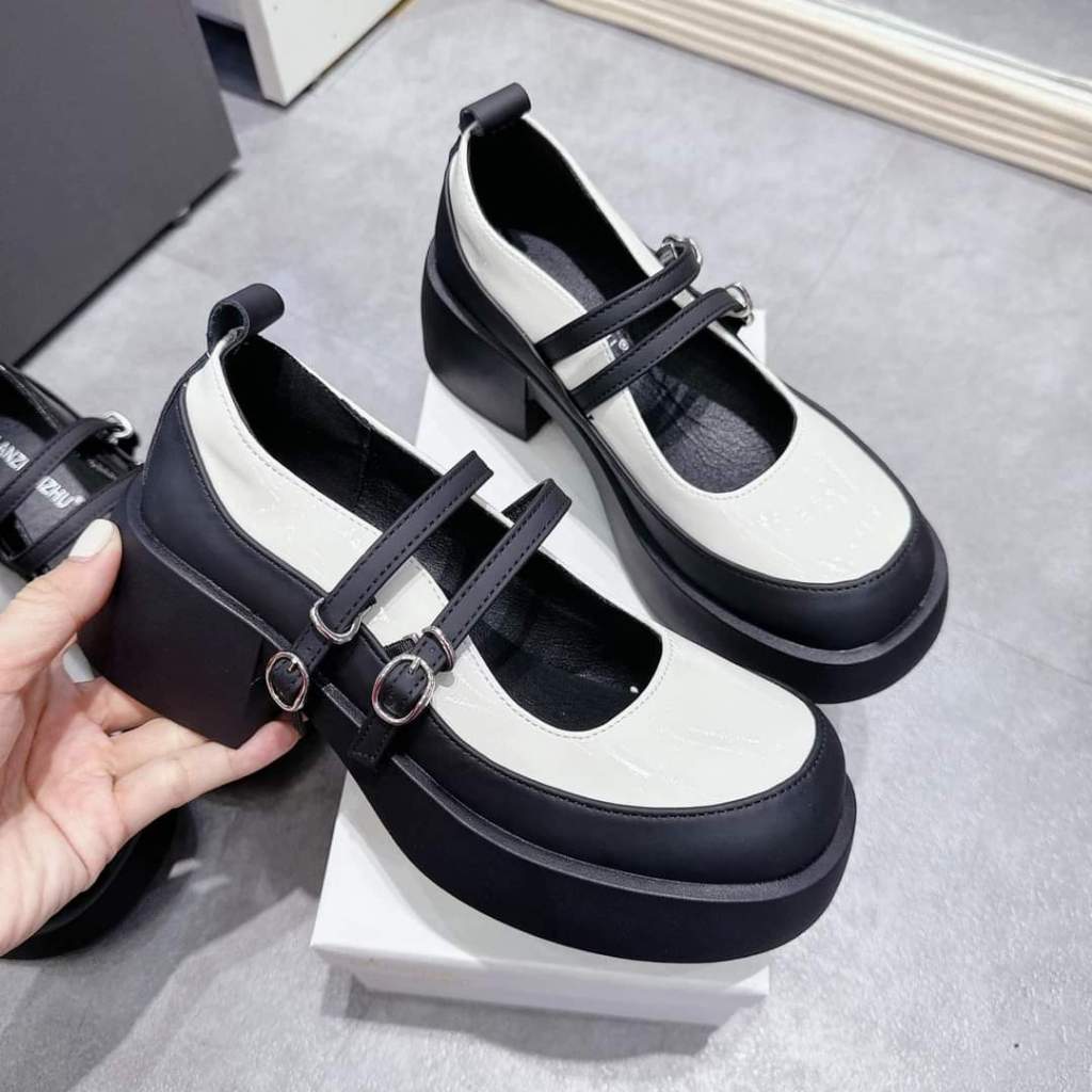 PANDOLL] Giày lolita nữ đế cao 6cm K3 thời trang Hàn Quốc - Giày lolita đế cao thời trang