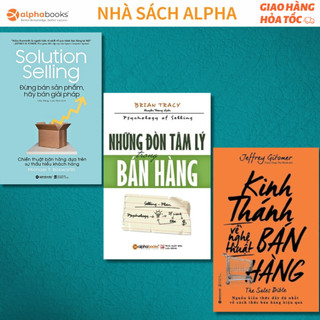 Lẻ/combo 3 sách để trở thành người bán hàng xuất sắc: kinh thánh về bán hàng + đòn tâm lý bán hàng + hãy bán giải pháp