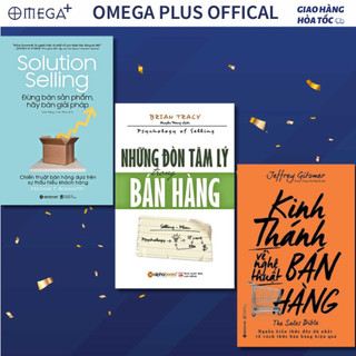 Lẻ/combo 3 sách để trở thành người bán hàng xuất sắc: kinh thánh về bán hàng + đòn tâm lý bán hàng + hãy bán giải pháp