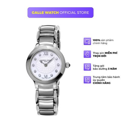 Đồng hồ nữ Frederique Constant FC-200WHD1ER6B kính Sapphire cao cấp, dây thép không gỉ thời trang, thanh lịch