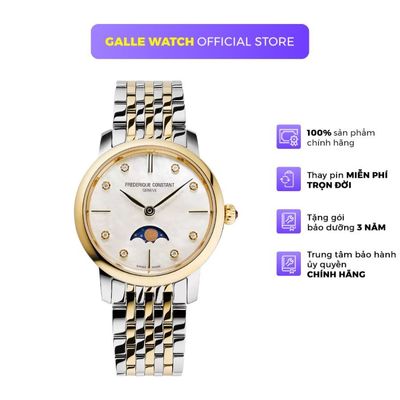 Đồng hồ nữ Frederique Constant FC-206MPWD1S3B kính Sapphire, phong cách thời trang, dây thép không gỉ cao cấp chính hãng