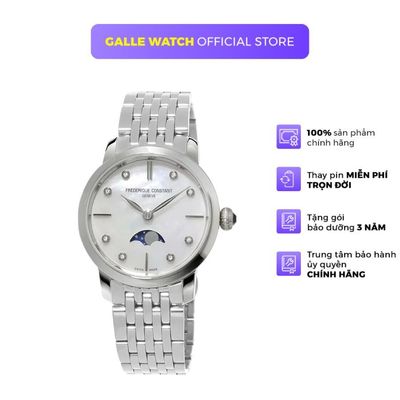Đồng hồ nữ Frederique Constant FC-206MPWD1S6B phong cách thời trang, dây thép không gỉ, mặt kính Sapphire cao cấp