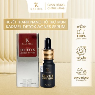 Huyết thanh nano hỗ trợ mụn karmel detox acnes serum 10ml - karmel vn