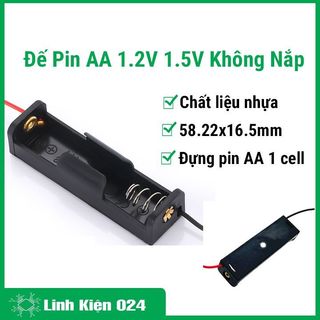 Đế pin aa 1.2v 1.5v không nắp 1 pin