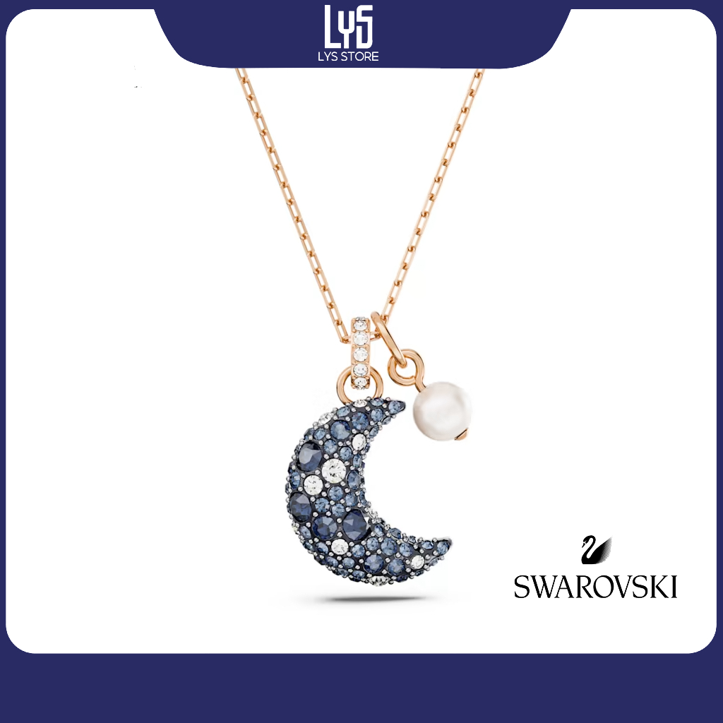 Dây chuyền nữ Moon, Multicoloured, Rose gold-tone plated 6186RG