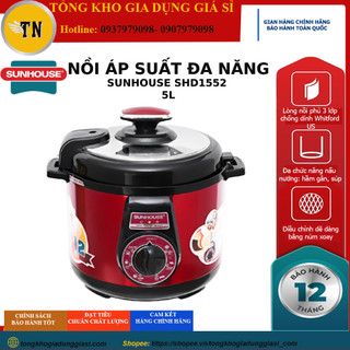 Nồi áp suất điện đa năng SUNHOUSE SHD1552 5L, Công suất 900 W, Đa chức năng, BH 12 tháng