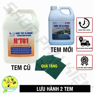 Chất tẩy xi măng ht01 loại 1.8lít, nước tẩy gạch ron làm sạch mảng bám xi măng,ố vàng trên mọi bề mặt