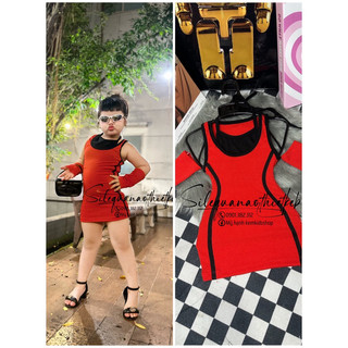 Đầm Body sọc Hot Trend Siêu Xinh - sát nách xẻ tà