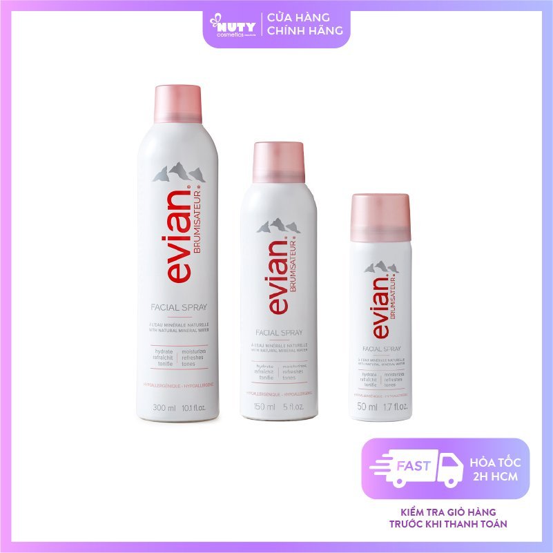 Xịt khoáng Evian Facical Spray Cấp Ẩm Và Làm Dịu Da