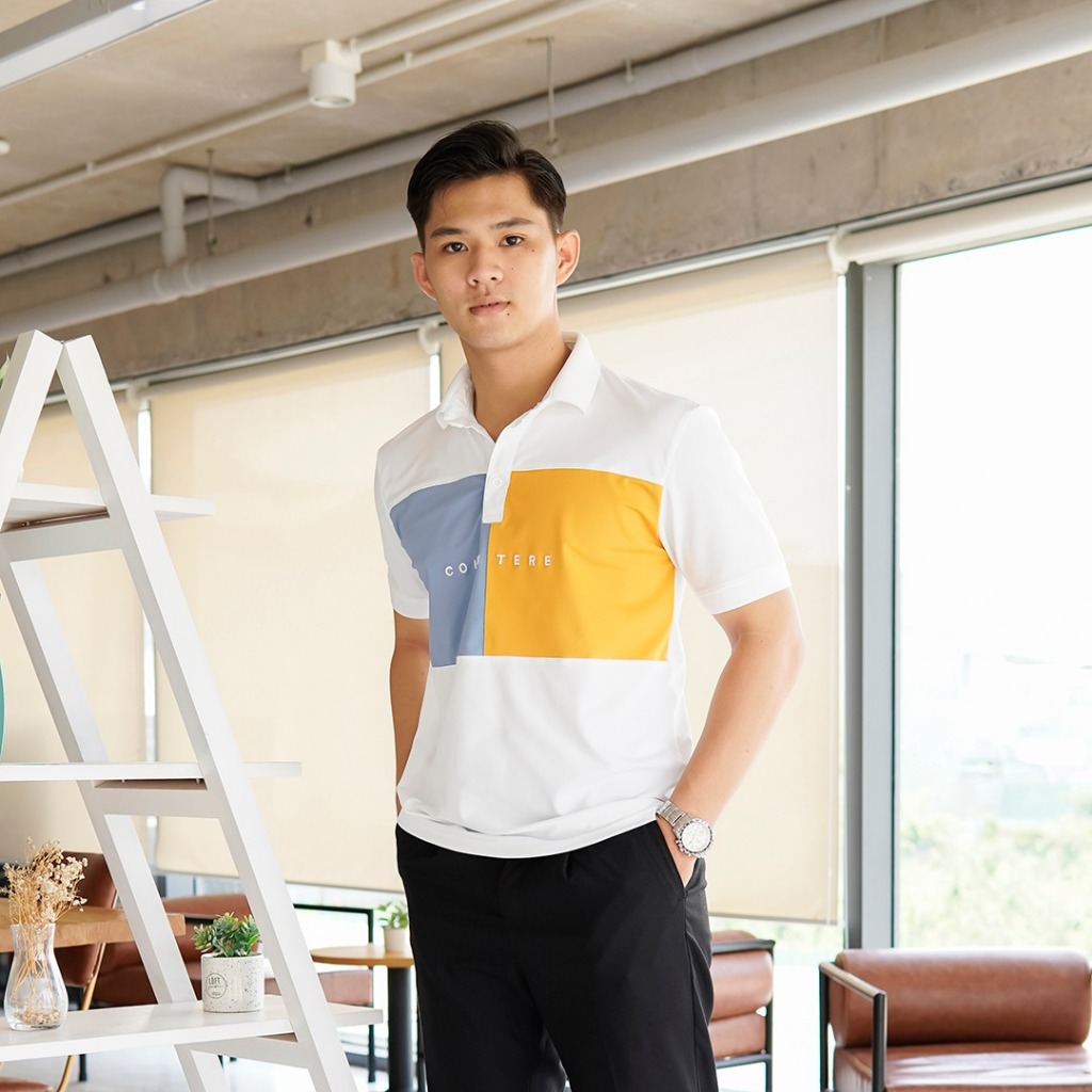 Áo polo nam cao cấp phối màu basic Sgimstudio, chất dệt cotton thoáng mái thanh lịch, trẻ trung | Sgimstudio