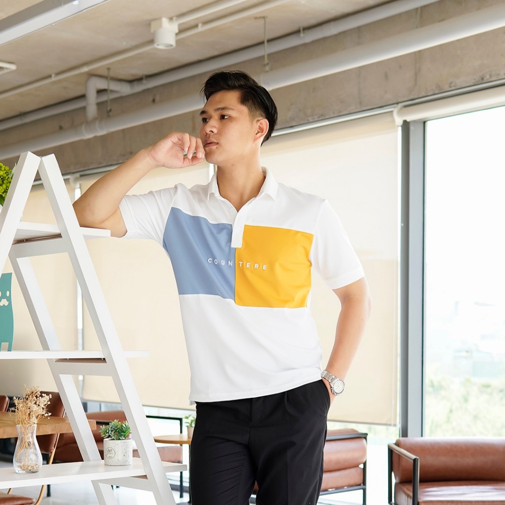 Áo polo nam cao cấp phối màu basic Sgimstudio, chất dệt cotton thoáng mái thanh lịch, trẻ trung | Sgimstudio