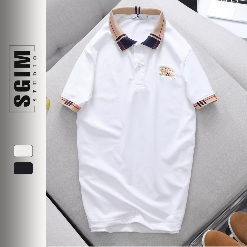 Áo thun polo nam Sgimstudio, chất cotton cá sấu Rider cao cấp phối viền tay áo thanh lịch giữ form dáng | Sgimstudio(SG
