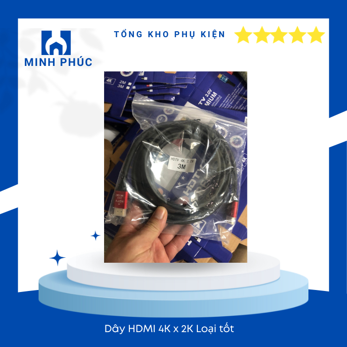 Cáp HDMI 10m 15m 20m lõi đồng HDTV 4K*2K  - Dây HDMI To HDMI tròn chuẩn FULL HD 1080pv